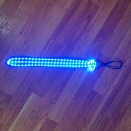 New Design Led Luminous Neck Tie Blue Led Light Up Fashion Tie Party And Dancing Stage Glowing Dance Wear New Year Birthday Gift