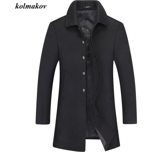 New Spring and Autumn Style Men Boutique Leisure Trench Coats High Quality Solid Single Breasted Mens Plus Size Trench XL-8XL