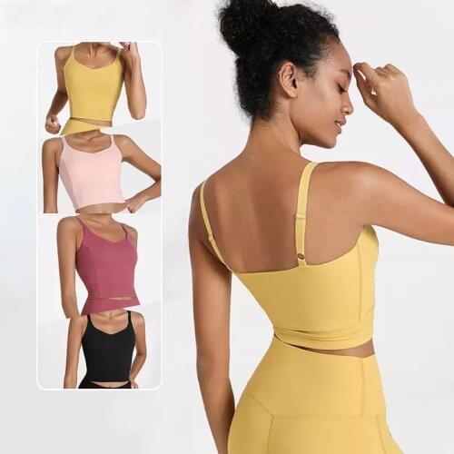 Yoga Clothing Beauty back Sports Underwear Women Quick DryYoga Bra Vest Fitness Bra Gym Sport Workout Running Crop Top Halter