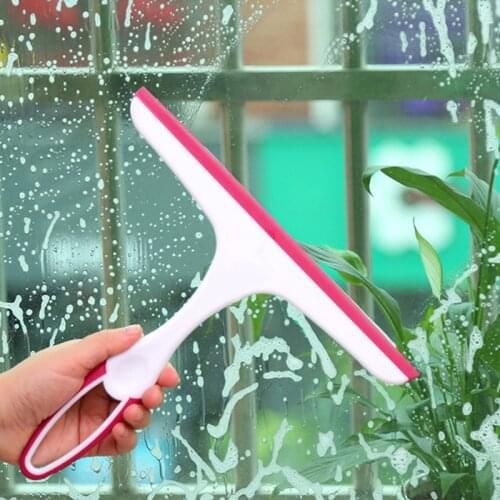 Window Squeegees Glass Cleaning Wiper Brush Eco-Friendly Soft Glass Scraper Glass Wiper Cleaner Helper Household Cleaning Tool
