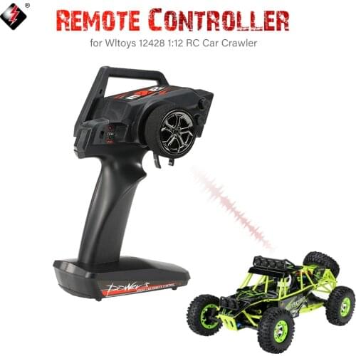 Original Wltoys 2.4G 2CH Transmitter Radio Remote Controller for Wltoys 12428 1:12 RC Car Crawler 12402-A RC Buggy Car