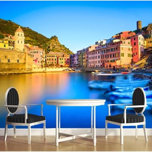 Custom modern wallpaper, urban landscape, photo mural for living room bedroom restaurant backdrop PVC wallpaper