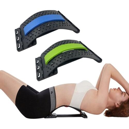 Back Lumbar Stretcher Back Stretching Treatment Fitness Lumbar Support Relaxation Mate Spinal Pain Relief Spine Back Massager