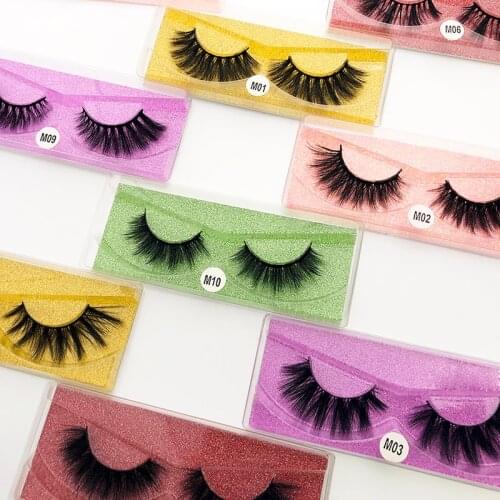 Eyelashes Wholesale 4/20/30/50/100pcs 6D Mink Lashes Natural False Eyelashes Long Set faux cils Bulk Makeup wholesale eye lashes