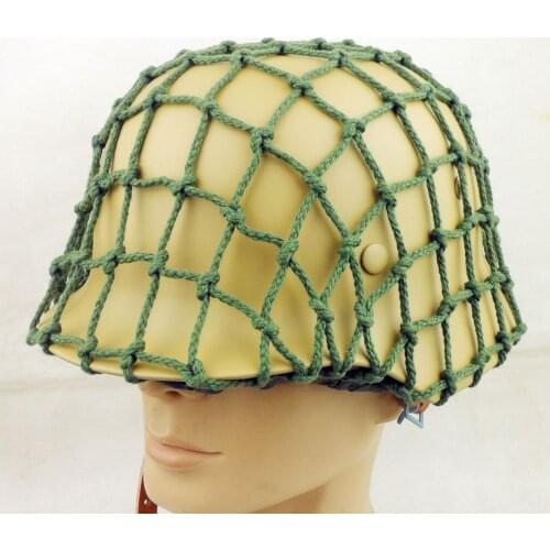 WWII German Army Afrika Korps M35 Helmet Steel Helmet WITH Helmet Net Cover
