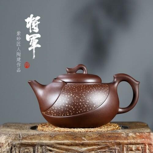TaoYuan 】 violet arenaceous famous artists TaoJianChun all hand recommended sanding general purple clay pot of 370 cc