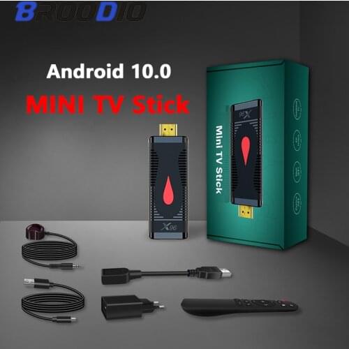 TV Stick Android 10 X96 S400 TV Stick Android Allwinner H313 Quad Core 4K 60fps 2.4G WIFI Google Player 2GB 16GB TV Box Dongle