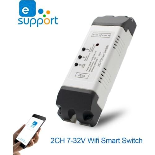 EWelink Smart Garage Door Controller 433MHz Radio Frequency Remote Control Switch Receiver Voice Control, Can Be Used With Alexa