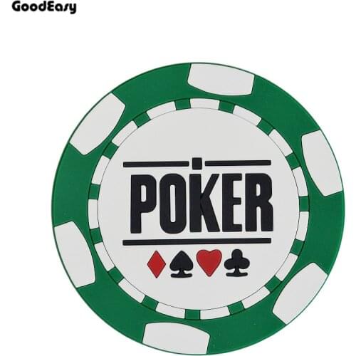 High Quality 4pcs/set Soft Plastic Poker Flowers Circular Coasters Poker Tables Chess Tables Chip Table Accessories Coasters