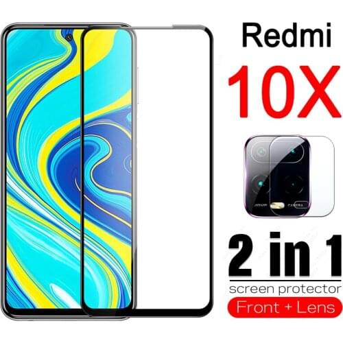 10x pro glass protective for xiaomi redmi 10 x screen protector redmi10x 10xpro 5g 4g remi x10 10pro with camera lens glas 2in1