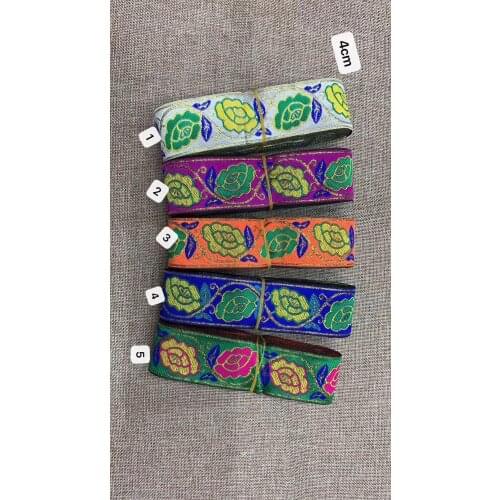 4cm ethnic style jacquard webbing,QC0422B