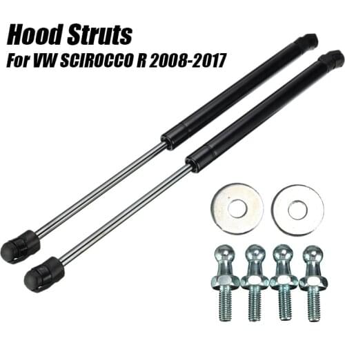 2Pcs Car Front Engine Cover Bonnet Hood Shock Lift Struts Bar Support Rod Arm Gas Spring For VW Volkswagen SCIROCCO R 2008-2017