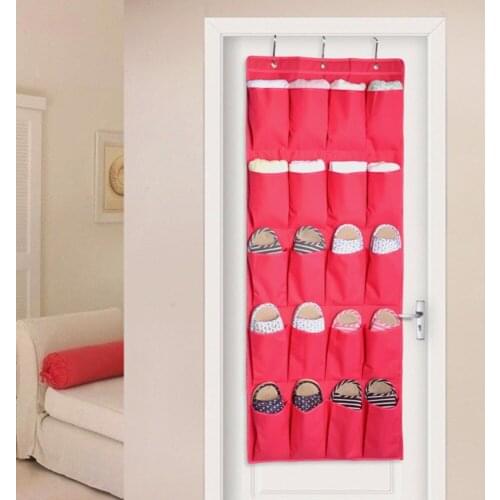 20 Pockets Oxford Over Door Hanging Bag Box Shoes slippers scarves Organize Rack Hanger Storage Tidy Storage Box Hanging bags