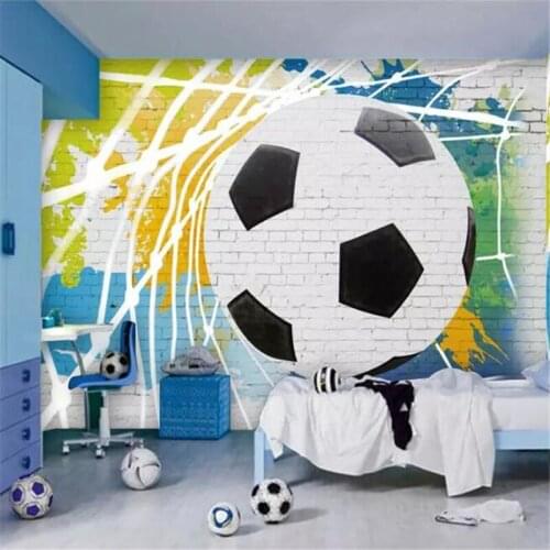 Beibehang Custom wallpaper 3d large mural childrens room football mural Papel de parede Restaurant living room hotel wallpaper