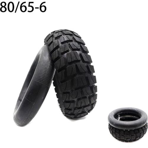 80/65-6 Inner Tube and Outer Tyre for Electric Scooter E-Bike 10x3.0-6 Thicken Widen Hard Wear-resistant Road Tires