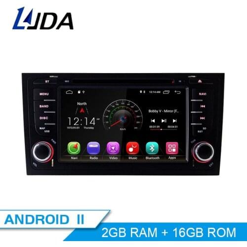 LJDA Android 10.0 Car Multimedia player For AUDI A6 S6 RS6 GPS Navigation WIFI Audio Stereo 2 Din Car Radio DVD CD IPS Canbus