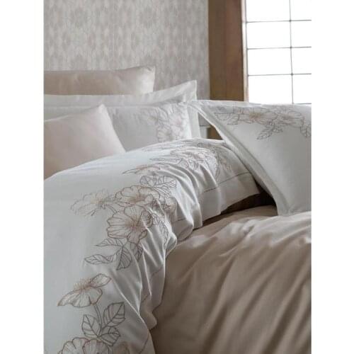 DANTELA - NEW SEASON, NEW COLLECTION - Lace Embroidery Duvet Cover Set (Beige)
