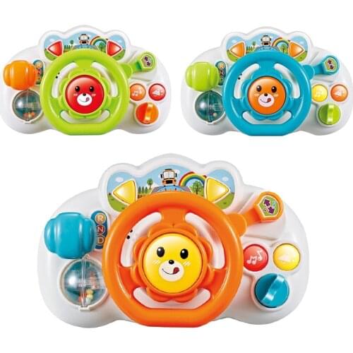 Musical Toy Instruments For Kids Baby Steering Wheel Musical Handbell Developing Early Educational Toys For Children Gift