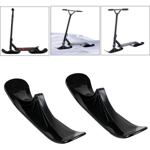 Kids Snow Ski Scooter Kick-Scooter Refit Bottom Board Outdoor Ski Sledge for Child Xmas Birthday Gift Present