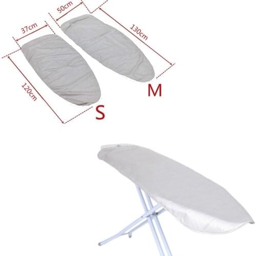Home Universal Silver Coated Padded Ironing Board Cover Heavy Heat Reflective Scorch Resistant 120*37cm/130*50cm