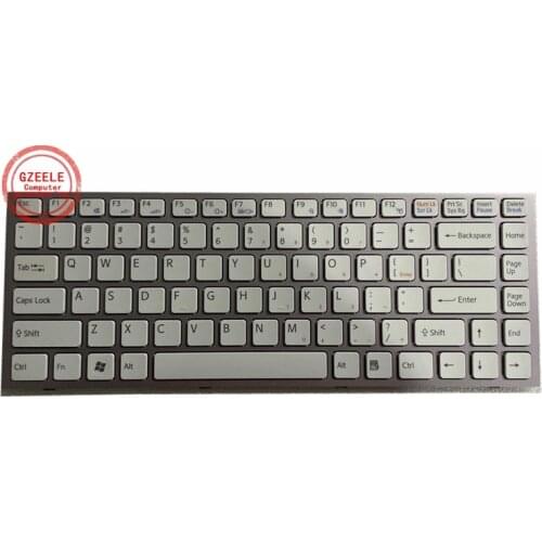 GZEELE US laptop Keyboard for Sony Vaio VPC-S VPCS VPCS115EC VPCS128EC PCG-51111T PCG-51111W PCG-51411N white