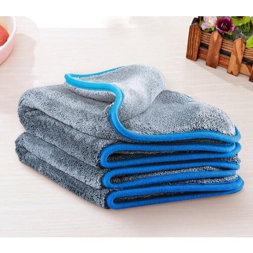 2PC Microfibre Cloths For Professional Car care Soft Microfibre 42x48 CM Cleaning Detailing Cloth Auto Care Drying Towels