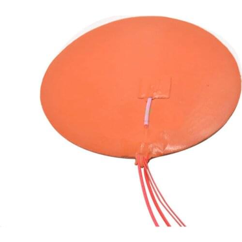 Dia 250mm 200W 400W Round 3D Printer Heated Bed With Thermistor Delta Kossel 3D Printer Parts