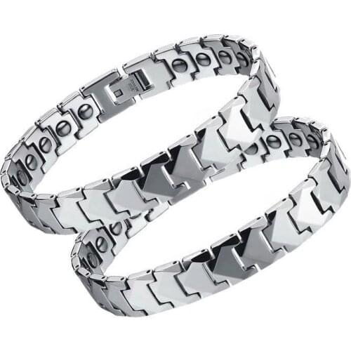 Stainless Steel Bracelet Titanium Steel Jewelry Germanium Magnet Energy Bracelet Fashion Jewelry
