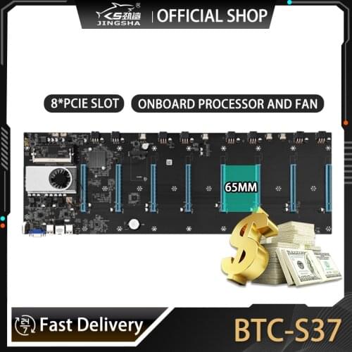 Riserless mining rig Motherboard 8 gpu miner mainboard Etherum motherboard Slot Space 6.5cm For Rtx3000 series video card