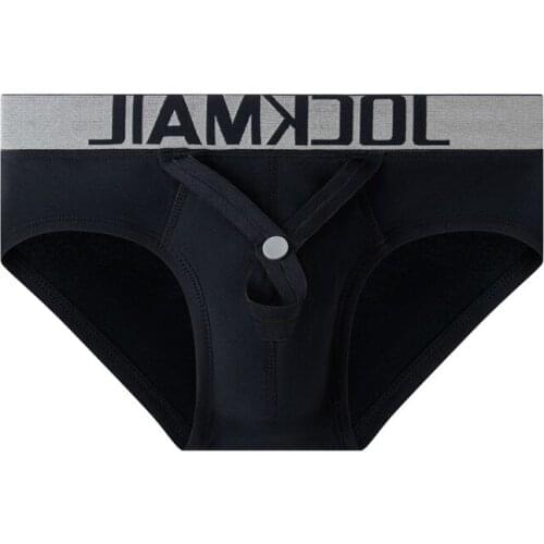 JOCKMAIL Sexy men underwear U convex Pouch happy funny lingerie Ring mens briefs calzoncillos slip homme Gay Underwear Jockstrap