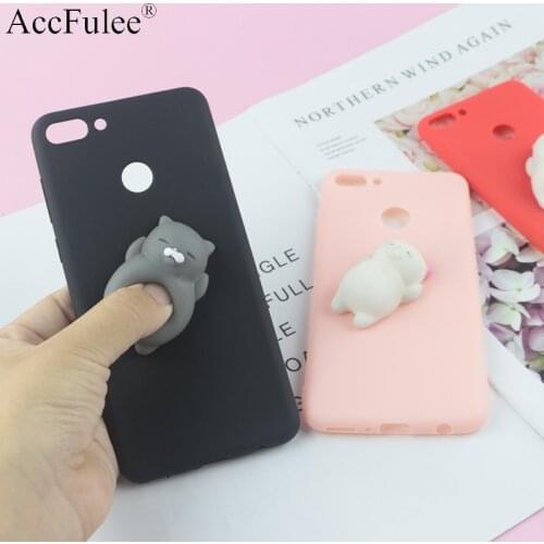 Squishy 3D Toys Phone Cat Case For Huawei P8 Lite 2017 P9 P10 P20 Pro P30 P40 P Smart Plus 2019 Z Cover Funny Foot Soft Case