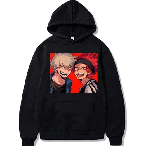 New Japanese Anime My Hero Academia Hoodies Cool Long Sleeve Printing Pullover S-3XL Men Hoodies Women Streetwear