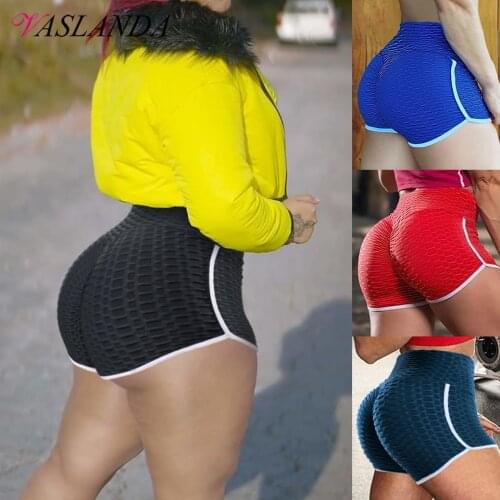 Workout Shorts for Women Tummy Control Running Shorts Ruched Butt Lifting Sport Shorts Textured Leggings Gym Fitness Leggins