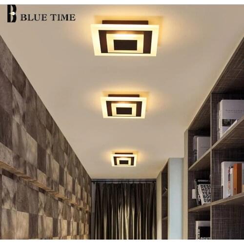 Modern Led Ceiling Lamp For Bedroom Living room Dining room Kitchen Corridor Light Indoor Ceiling Light Black&White Aisle Lamp