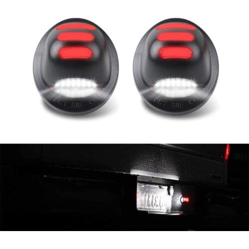 LED License Plate Light Lamp Assembly Compatible for Ford F-150 F-250 F-350 Pickup Truck Bronco Explorer Excursion Expedition