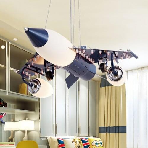 Airplane Chandelier For Kids Room Baby Room Girl Lamp Childrends Bedroom Led Light For Kids Room Nursery Light Fixtures