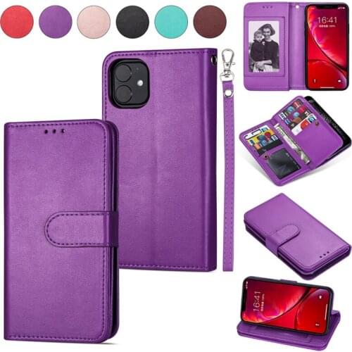 Slim Matte Leather Flip Case Magnetic For iPhone 6 7 8 Plus With Wallet Vintage Cover For iPhone XR XS Max X Plus Phone Coque