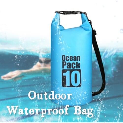 Swimming bag outdoor waterproof bag PVC grid-proof bucket bag floating bucket bag waterproof bucket bag