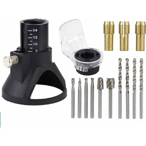 Rotary Tools Dedicated Locator Set Grinding Locator with Twist Drill Bit Wood Rotary Files Power Tools Accessories