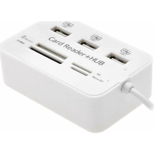 New Type C to 3 Ports USB 2.0 High Speed Hub Splitter Adapter with SD/TF Card Reader For PC Laptop Adapter Computer Accessories