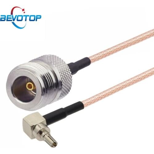 1PCS Right Angle Plug CRC9 Male to N Female Jack RG316 Coaxial Pigtail Huawei 3G Modem Extension Cable RF Coaxial Jumper Cord