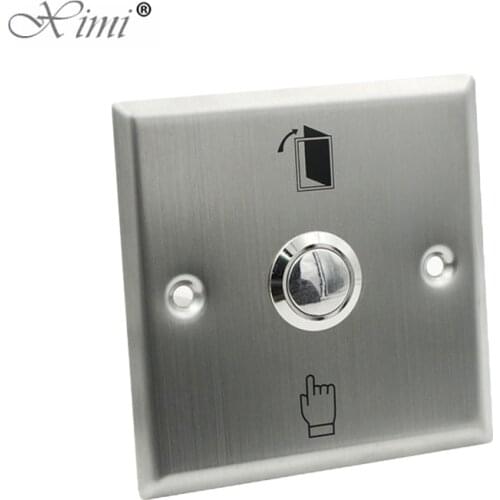 10pcs A Lot Free Shipping Good Quality Metal Exit Switch Exit Buttton 86 Release Exit Button For Access Control System