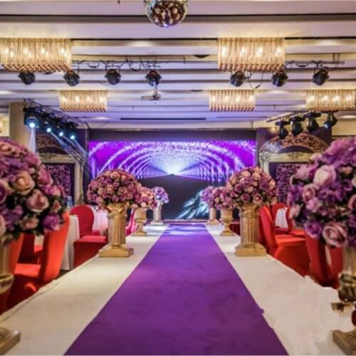 50cm-dia Big Size purple color Wedding artificial flower bouquet Table Centerpiece Flower Decoration Party flower props 4pcs/lot