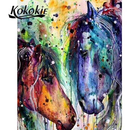 5d diamond mosaic picture of Rhinestones horse style diamond-painting diy diamond embroidery full square diamond decoration