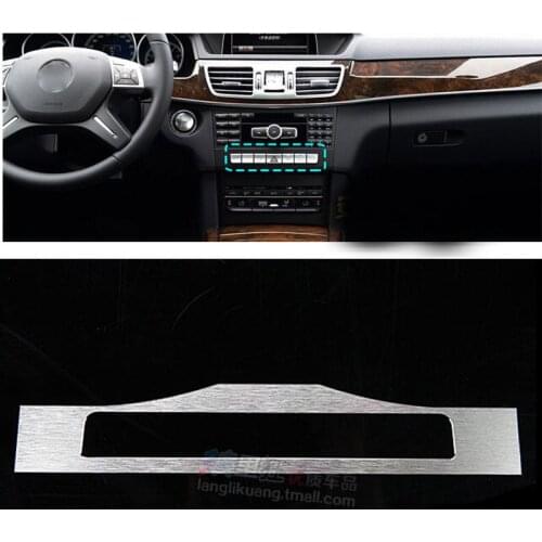 Aluminum Center Console Button Cover Trim For Mercedes Benz E Class W212 2011- 2015 Car Accessories