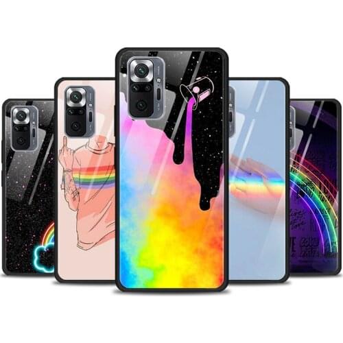 Gay Lesbian LGBT Rainbow For Xiaomi Redmi K40 K30 K20 9T 9C 9A 9 8A 7 Pro Plus Tempered Glass Phone Case