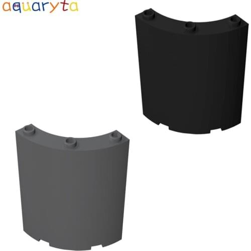 Aquaryta 8pcs Panel 4x4x6 Quarter Cylinder Wall Element DIY Building Block Parts Compatible With 30562 Educational Toys for Teen