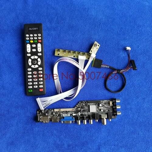 LVDS 1366*768 40-Pin display drive board kit signal digital DVB USB VGA AV fit LTN156AT14/LTN156AT15/LTN156AT17/LTN156AT19