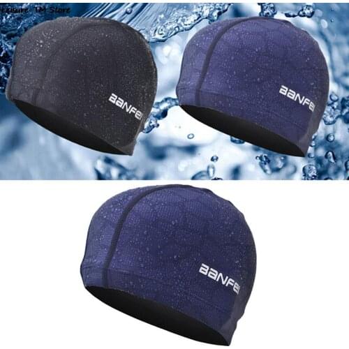 High Elasticity Waterproof Fabric Protect Ears Long Hair Sports Swim Pool Hat Shark Flexible Durable Swimming Cap For Men Women