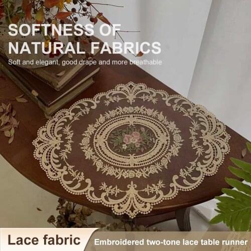 Hot Sale Handmade Crochet Round Placemats Lace Embroidery Craft Cup Coaster Doilies Home Decoration Wedding Party Supplies